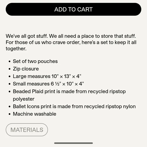 BAGGU PACKING CUBE SET BALLET ICONS - Picture 3 of 3